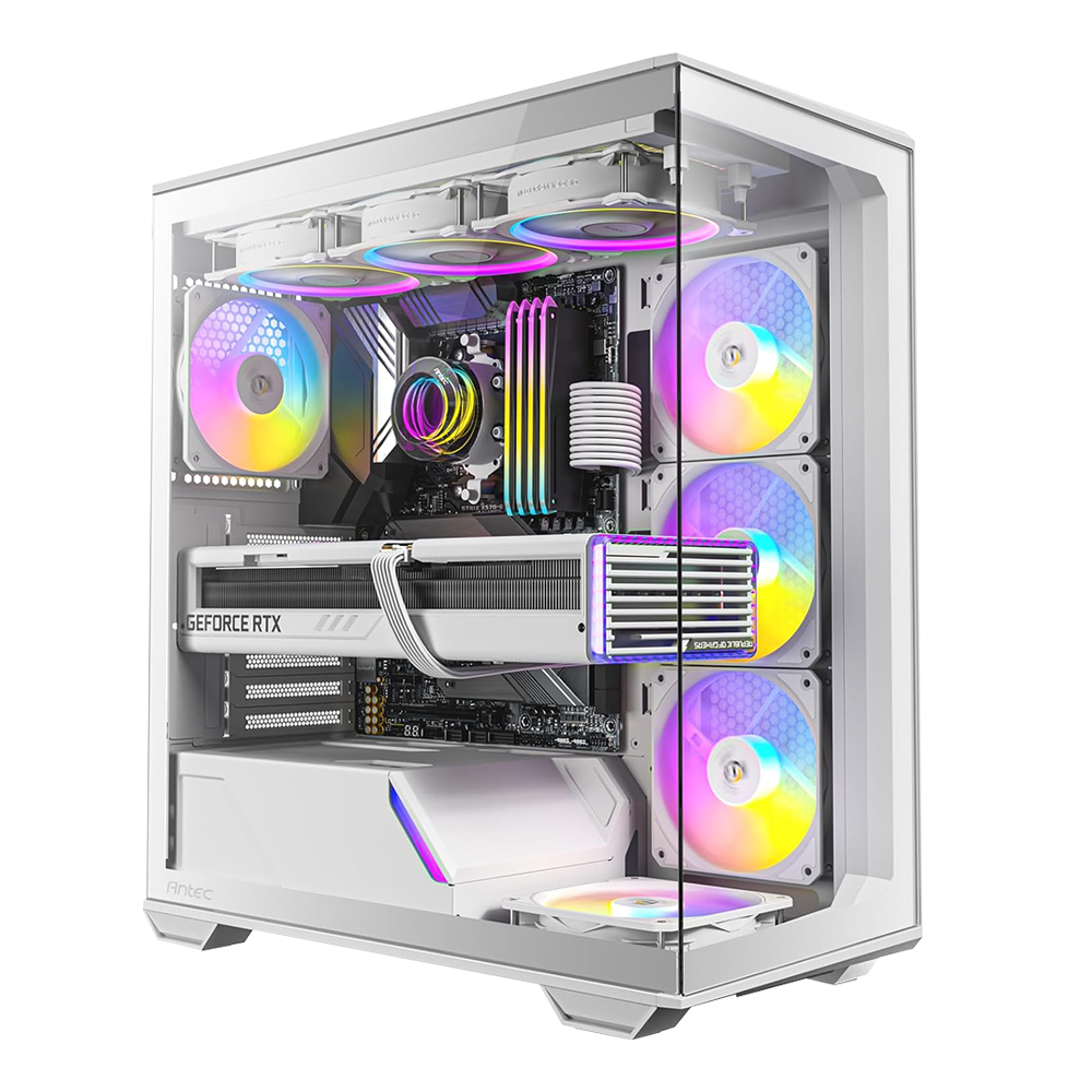 Pc gaming Ryzen 7 7800X3D, Rtx 4070 Ti SUPER 16Gb Ddr6 WHITE, Ram 32Gb Ddr5 6000Mhz WHITE, SSD NVMe 1000 Gb, Wifi, Dissipatore a Liquido 240mm WHITE, Windows 11 Pro - BRILLIANCE i7407FT