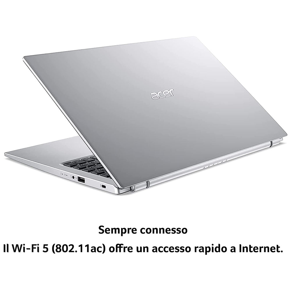 Acer aspire 3 , Pc portatile , Intel N6000 , Display 15,6" Full HD , Ram 8 Gb , SSD 256 Gb, Windows 11 Pro + Borsa In Omaggio - RIGENERATO