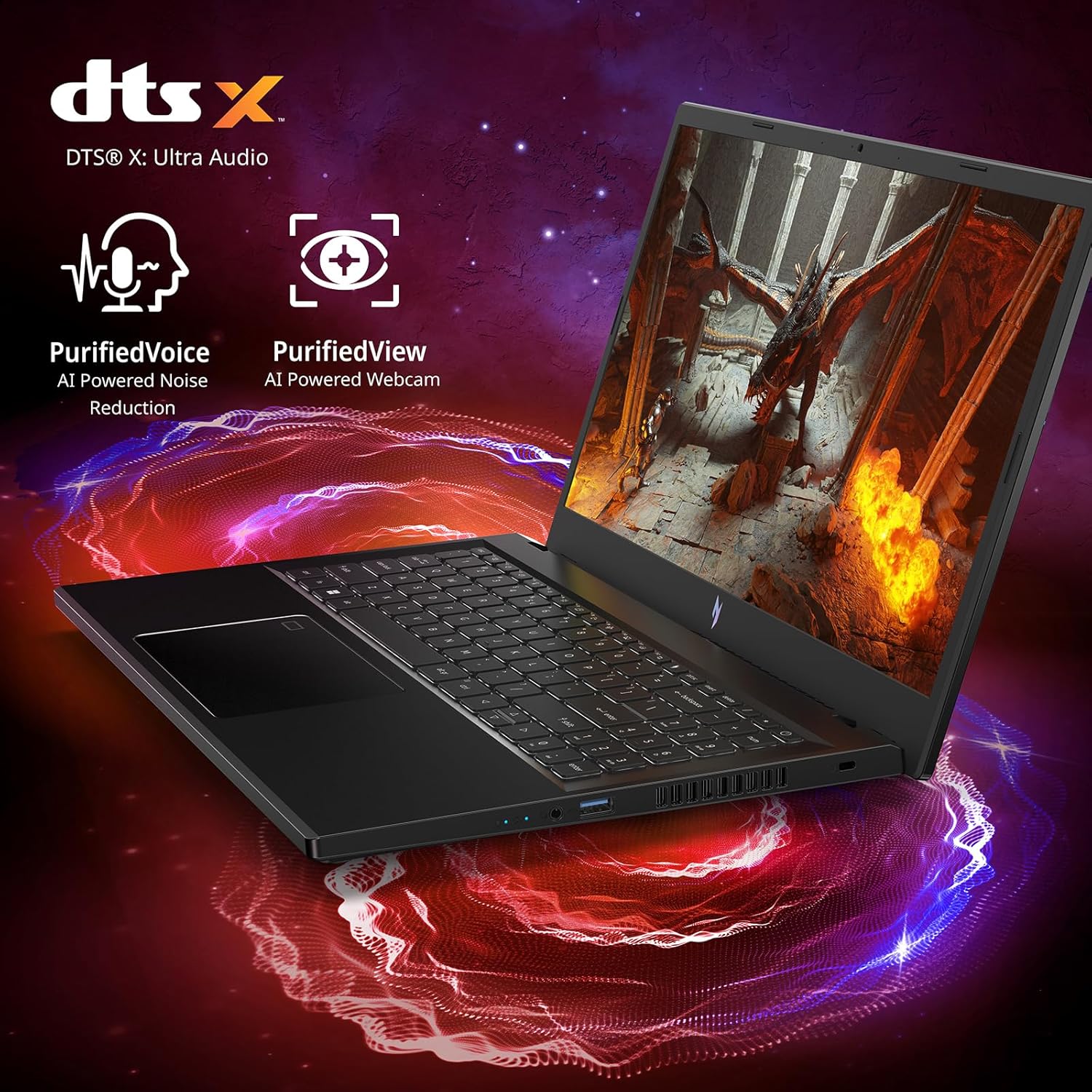 Acer Nitro V15 , Notebook gaming i9 13900H , RTX 4060 8 GB GDDR6 , Ram 40  Gb DDR5 , Ssd 1 Tb NVMe , Display 15.6" IPS 165 Hz, tastiera retroilluminata, Thunderbolt 4.0, Windows 11